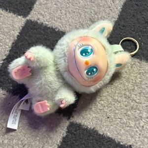Labubu Creature Keychain with Teal Eyes
